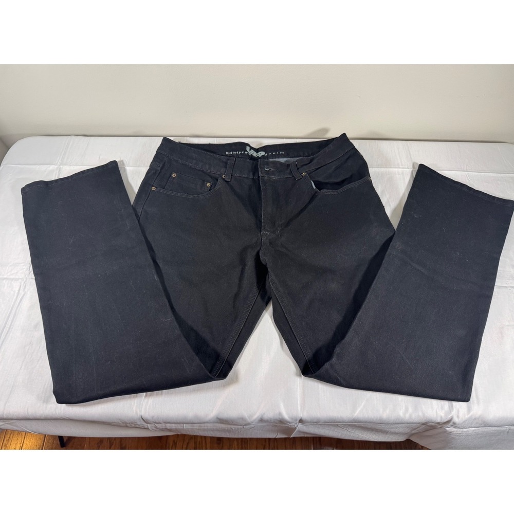 Bulletprufe Denim Black Mtn NC Mens Extreme Sport Jeans Black Straight Leg 35x30